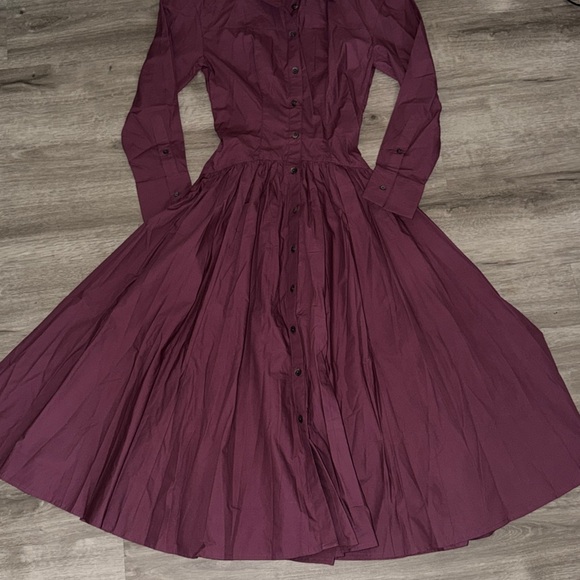 By Anthropologie Drop Waist midi shirt dress - Picture 9 of 14